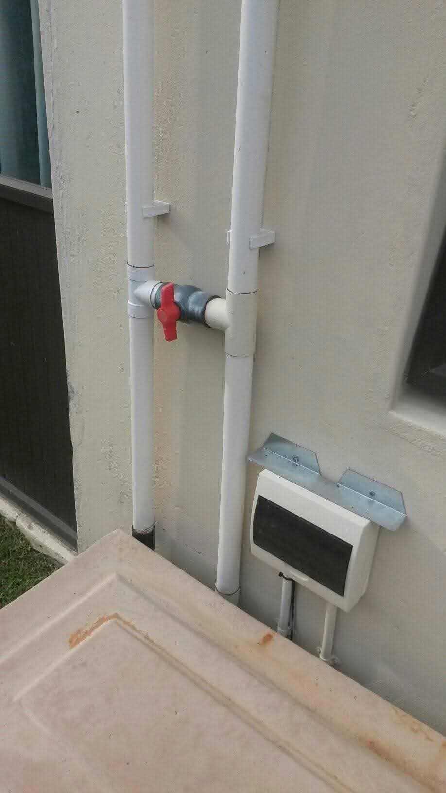 Plumbing work in progress